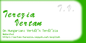 terezia vertan business card